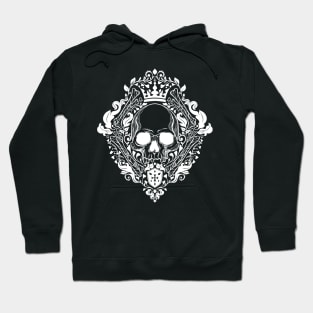 Skull Damask Royal Hoodie